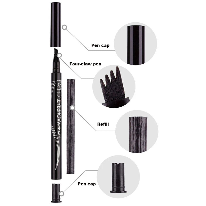 Waterproof Liquid Eyebrow Pencil – Long-Lasting Brow Tint Liquid Eyebrow Pencil SWANS