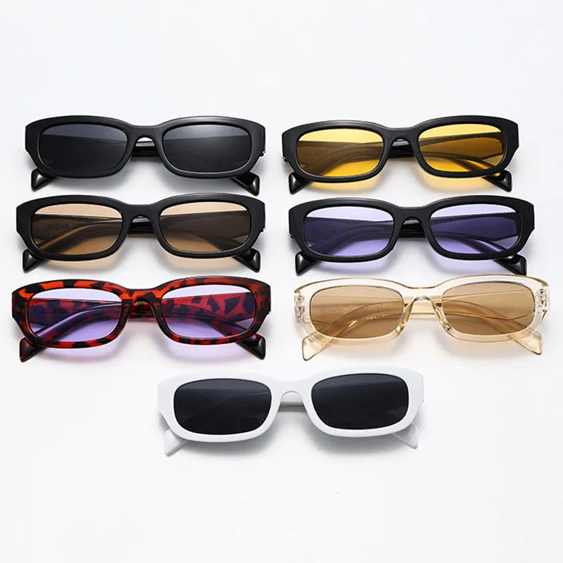 TOYEARN Square UV400 Sunglasses – Unisex Vintage Punk Style Square Sunglasses SWANS