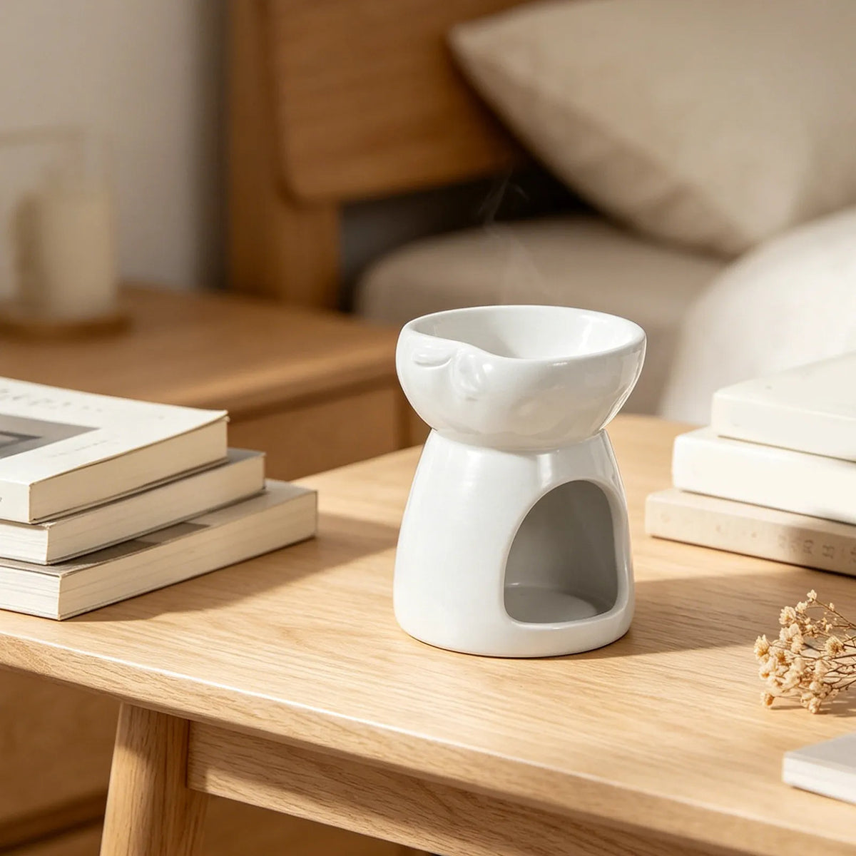 SWANS Ceramic Tea Light Holder & Wax Melt Oil Burner Ceramic Oil Burner SWANS