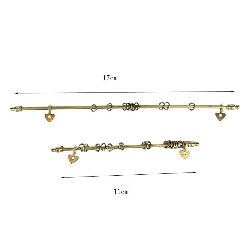 Miniature Dollhouse Curtain Rod 1:12 Scale Metal Accessory Dollhouse Accessory SWANS