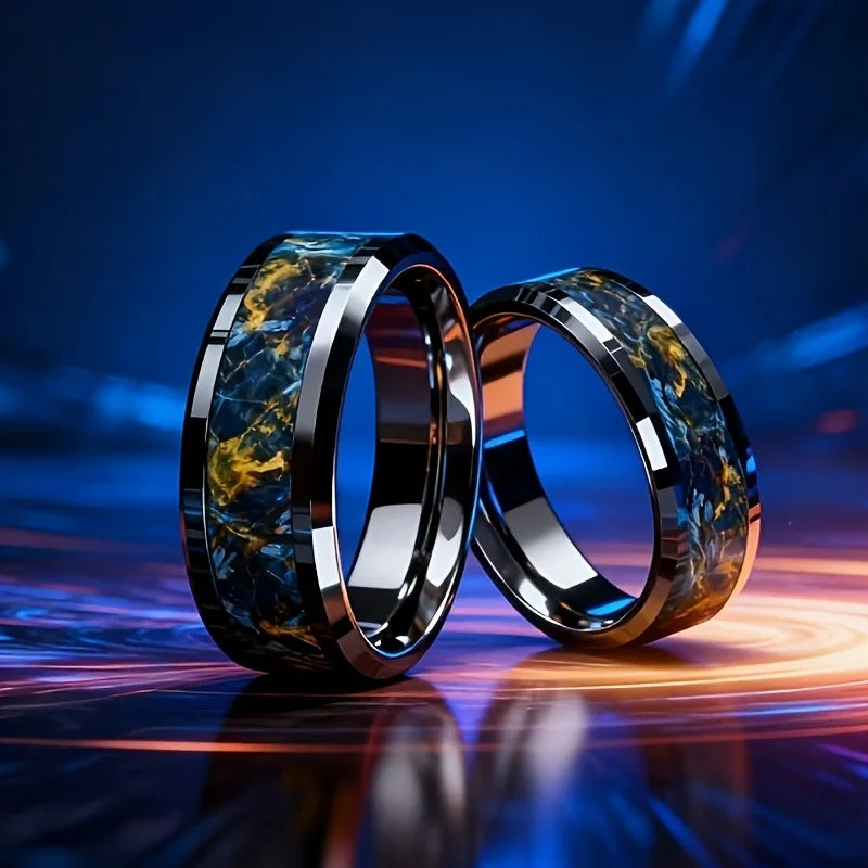 Stainless Steel Rings for Men & Couples – Classic Band Stainless Steel Ring SWANS 240 11