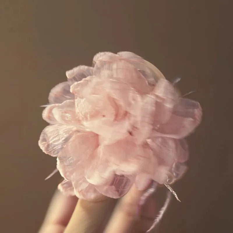 French Peony Flower Hair Claw Clip – Elegant Floral Shark Clip Hair Claw Clip SWANS
