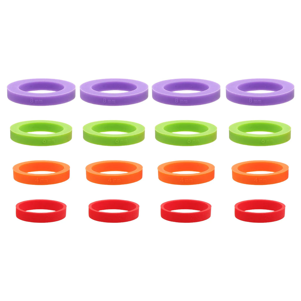 Silicone Rolling Pin Guide Rings 2mm–8mm | 2 Sets, 16 Rings Baking Guide Rings SWANS