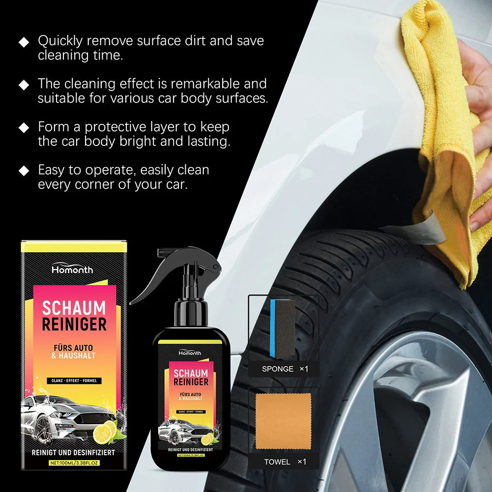 SWANS 100ml Waterless Car Wash Wax Spray – Quick Detailer Car Detailing Spray SWANS