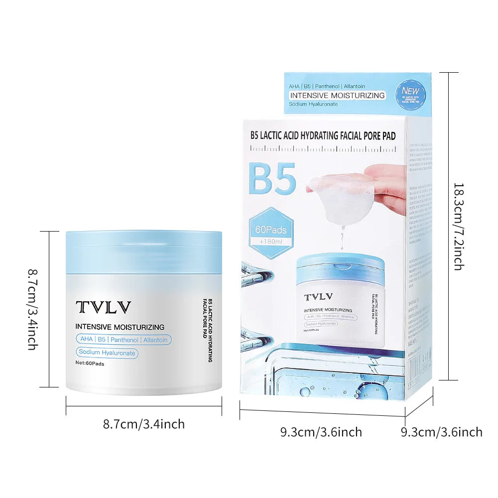 B5 Lactic Acid Hydrating Facial Essence Pads – 60 Pads Facial Essence Pads SWANS