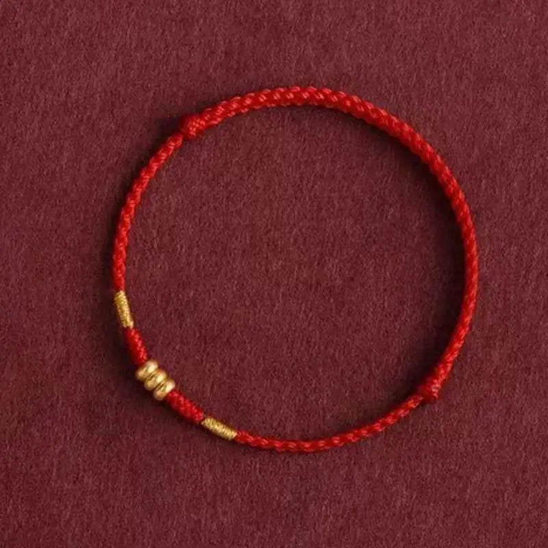 Red String Charm Bracelet – Adjustable Woven Bangle Gift Charm Bracelet SWANS