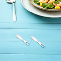 6-Pack Stainless Steel Mini Fruit & Dessert Forks Set Mini Dessert Forks SWANS Default Title