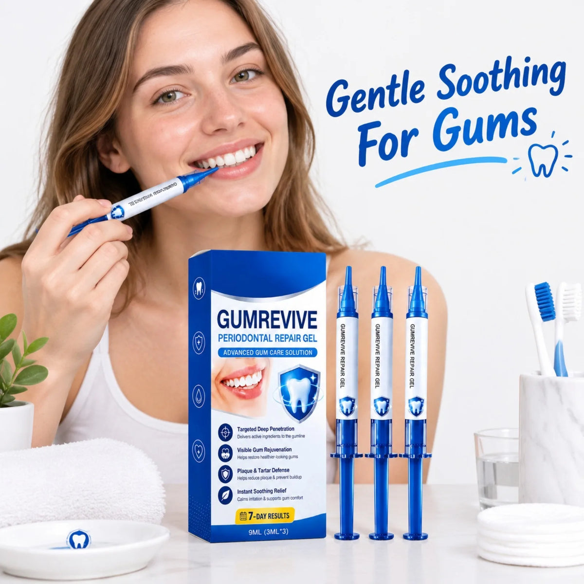 SWANS Gum Repair Gel – Plaque Removal & Teeth Whitening Gum Care Gel SWANS