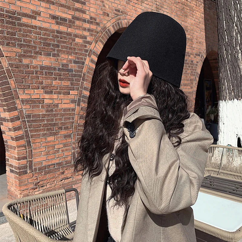 Women's Woolen Bucket Hat – Retro Fisherman Cap Autumn Women's Bucket Hat SWANS