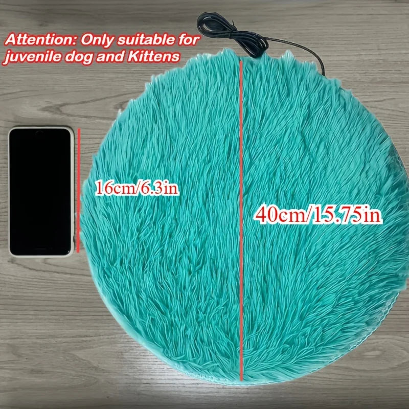 USB Electric Heated Pet Pad – Warm Plush Mat for Cats & Dogs Heated Pet Mat SWANS