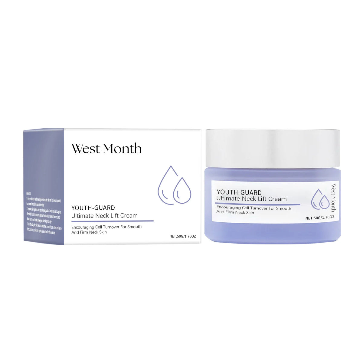WEST MONTH Firming Neck Cream – Hydrating & Tightening 50g Neck Firming Cream SWANS