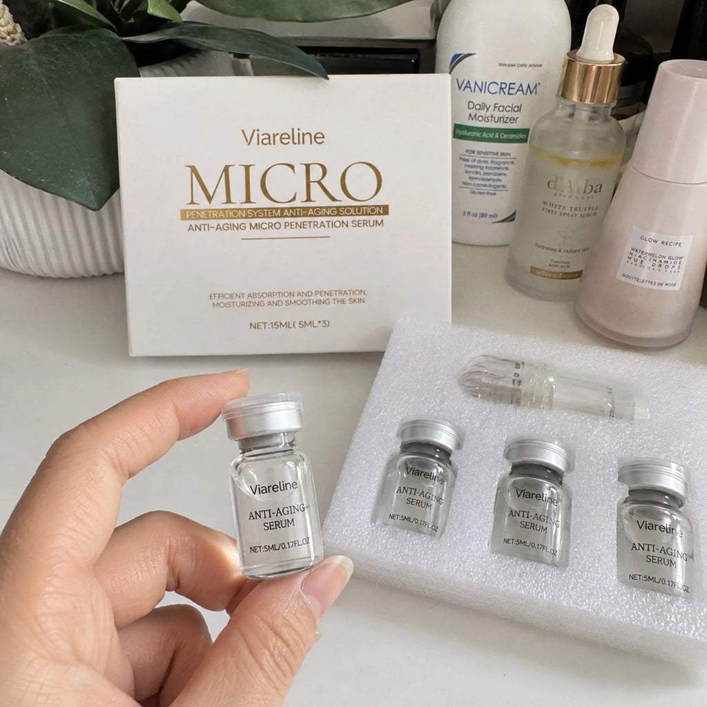 Micro Roller Serum Kit – Collagen Boost Face Firming Kit Face Serum Kit SWANS