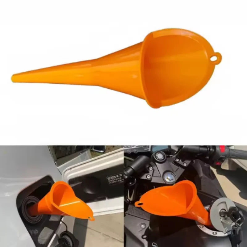 Long Stem Anti-Splash Fuel Oil Funnel for Car & Motorcycle Automotive Fuel Funnel SWANS