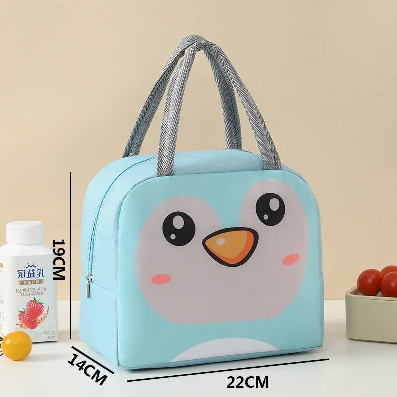 Kids Insulated Cartoon Lunch Bag – Thermal Oxford Lunchbox Kids Thermal Lunch Bag SWANS