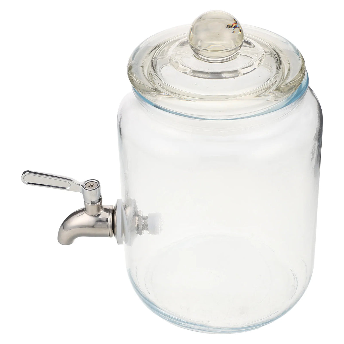 Glass Drink Dispenser 1.5L – Stainless Steel Spigot & Airtight Lid Beverage Dispenser SWANS Default Title