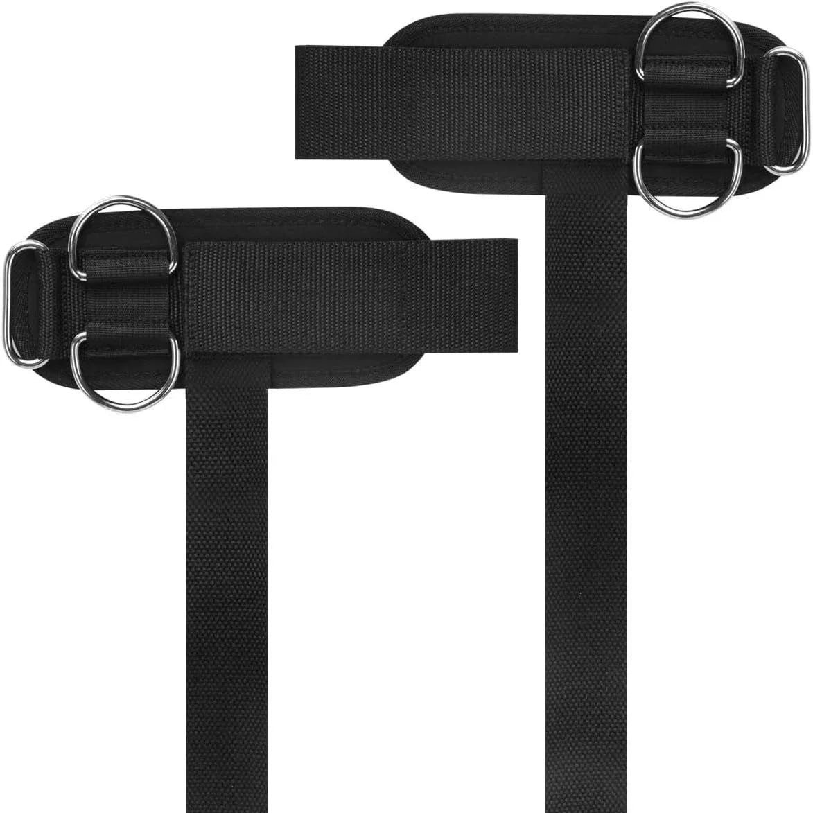 SWANS D-Ring Lifting Wrist Straps – Gym Grip Support Unisex Lifting Wrist Straps SWANS black
