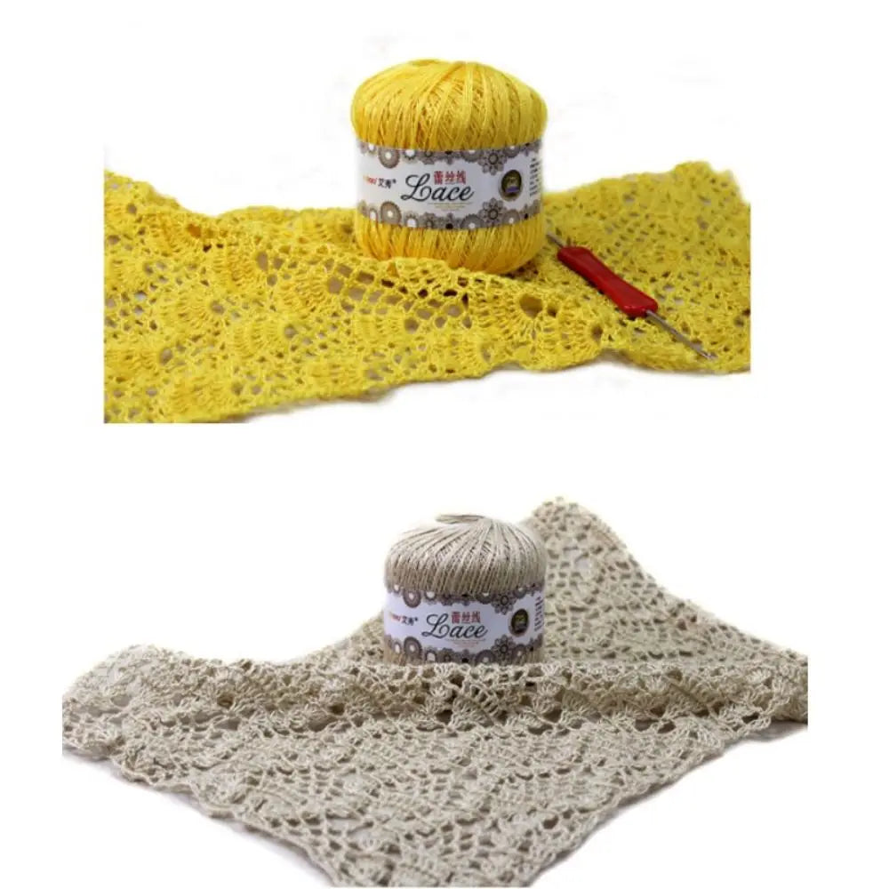 50g Cotton Lace Yarn for Crochet, Knitting & Embroidery Craft Knitting Yarn SWANS
