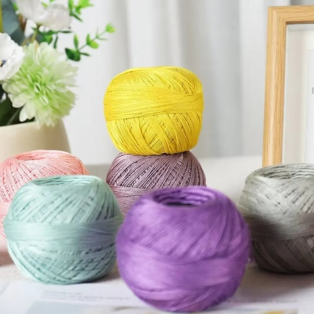 Size 7 Lace Crochet Thread Yarn – Soft Mercerized Cotton 50g Lace Crochet Yarn SWANS