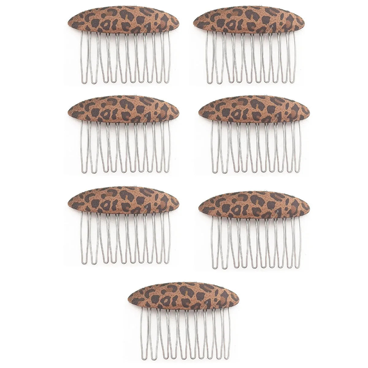 SWANS Oval Plush Hair Comb Side Clip – Vintage Women's Style Hair Comb Clip SWANS