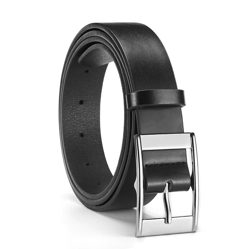 Men's PU Leather Metal Pin Buckle Belt – Casual & Business Men's Leather Belt SWANS