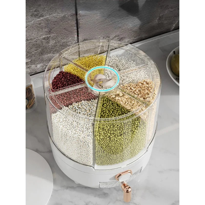 6KG Sealed Rice & Grain Storage Box – Moisture & Insect Proof Grain Storage Container SWANS