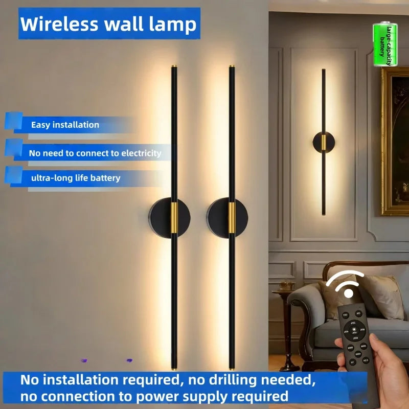 360° Rotatable Rechargeable LED Wall Sconce | Dimmable LED Wall Sconce SWANS