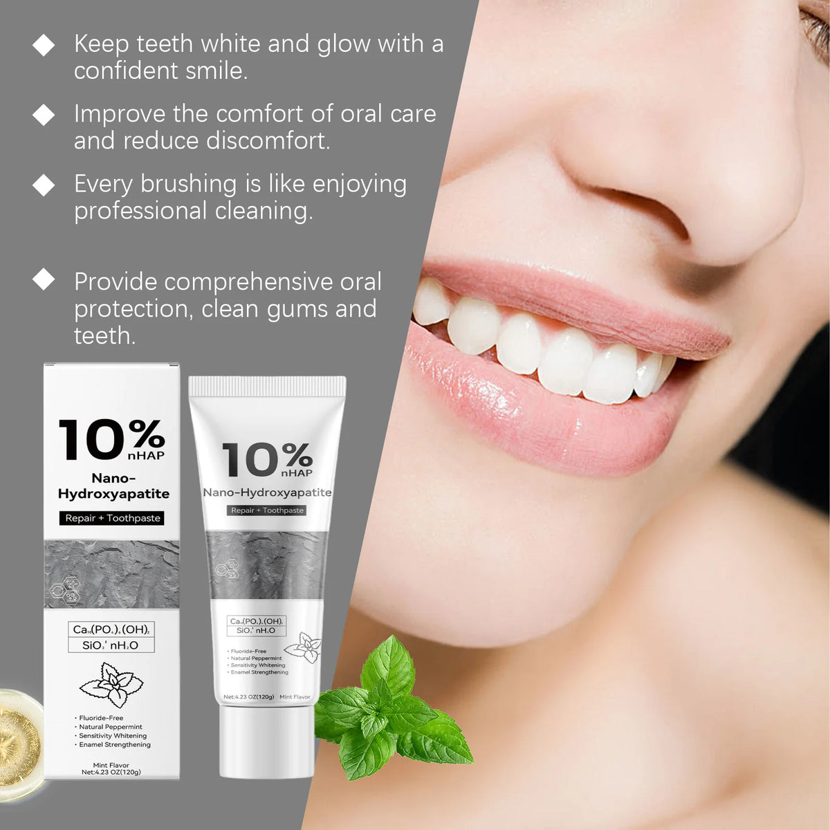 SWANS Nano Hydroxyapatite Toothpaste – Whitening & Enamel Whitening Toothpaste SWANS
