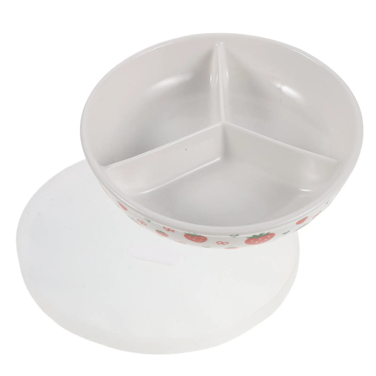 3-Compartment Ceramic Bowl with Lid | Divided Serving Dish Ceramic Serving Bowl SWANS