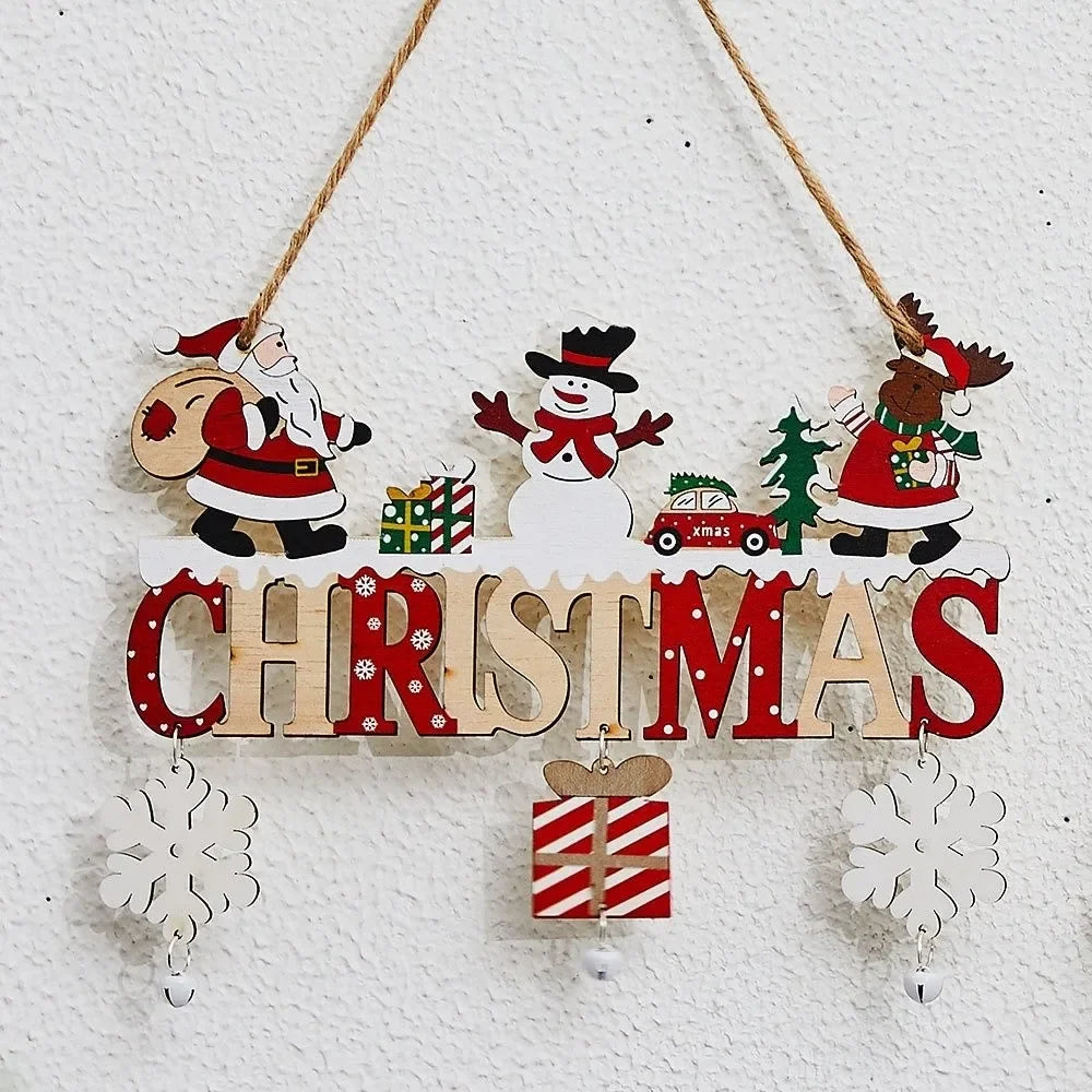 Wooden Christmas Tree Hanging Pendant – Laser Cut Ornament Christmas Ornament SWANS Snowman