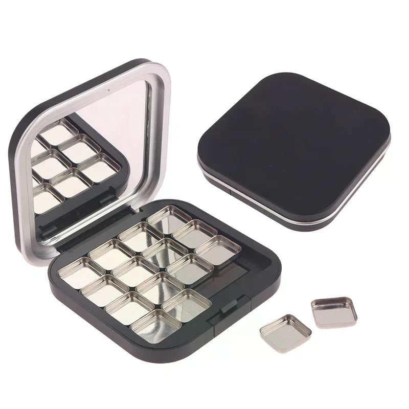 Magnetic Empty Eyeshadow Palette Matte Black – DIY Makeup Storage Makeup Palette Case SWANS