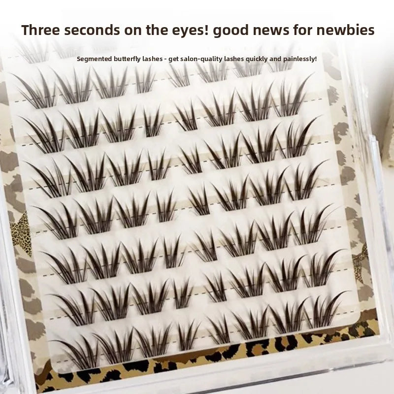 No-Glue Fluffy Fox Eye False Lashes – Reusable Cat Eye False Eyelashes SWANS