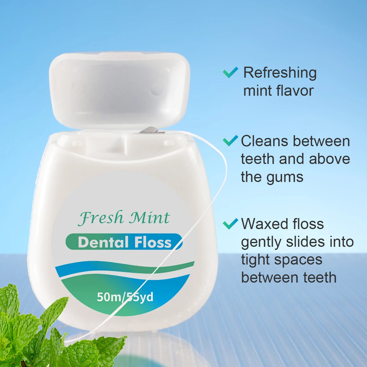 SWANS Mint Dental Floss Roll 50M | 3, 6 & 12 Pack Dental Floss Roll SWANS