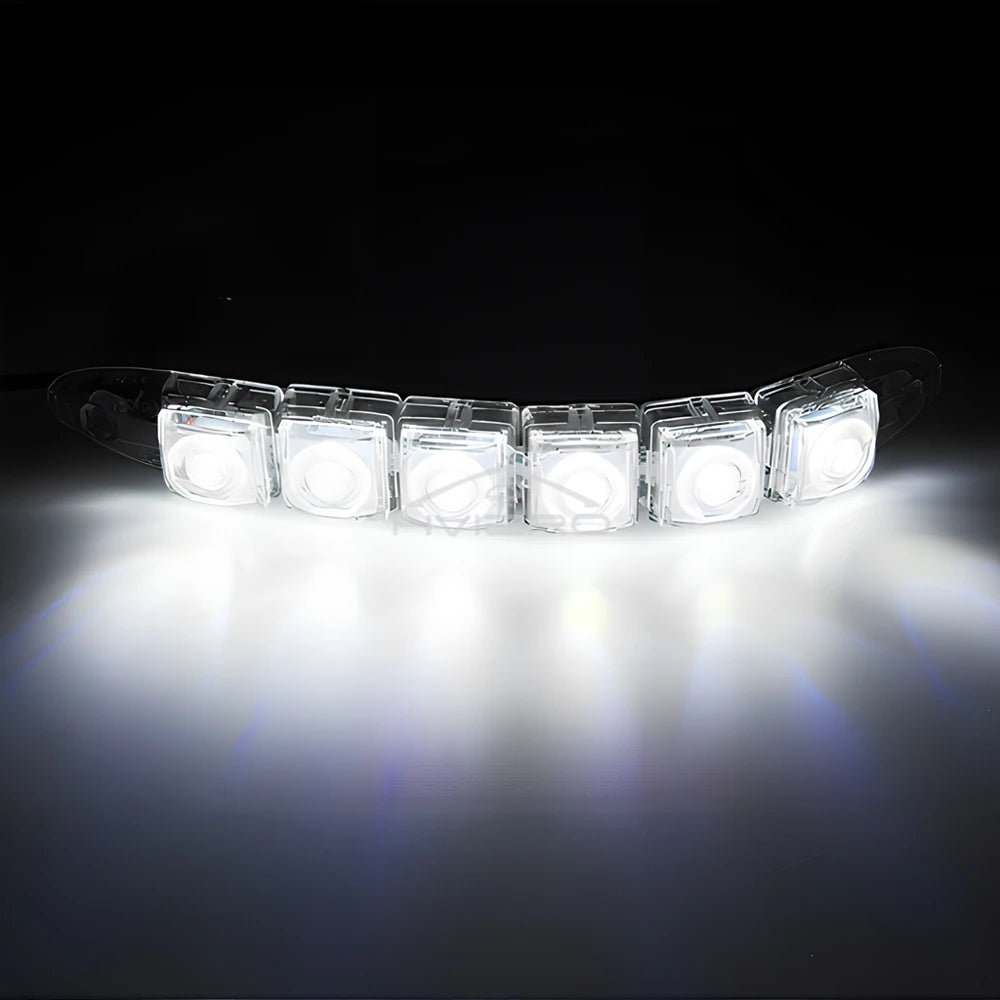 HVIERO 6-LED Flexible DRL Daytime Running Light 12V IP67 LED Daytime Running Light SWANS