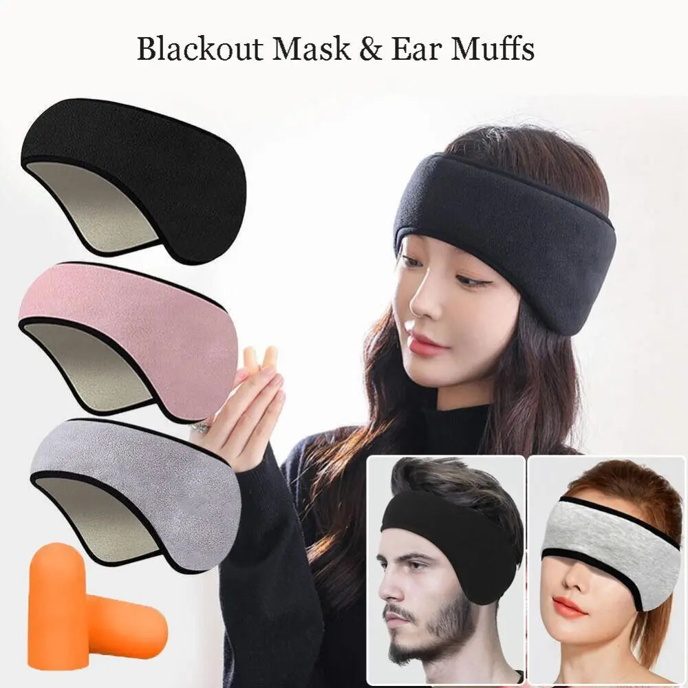 2-in-1 Blackout Sleep Mask & Noise-Reducing Earmuffs Sleep Mask SWANS