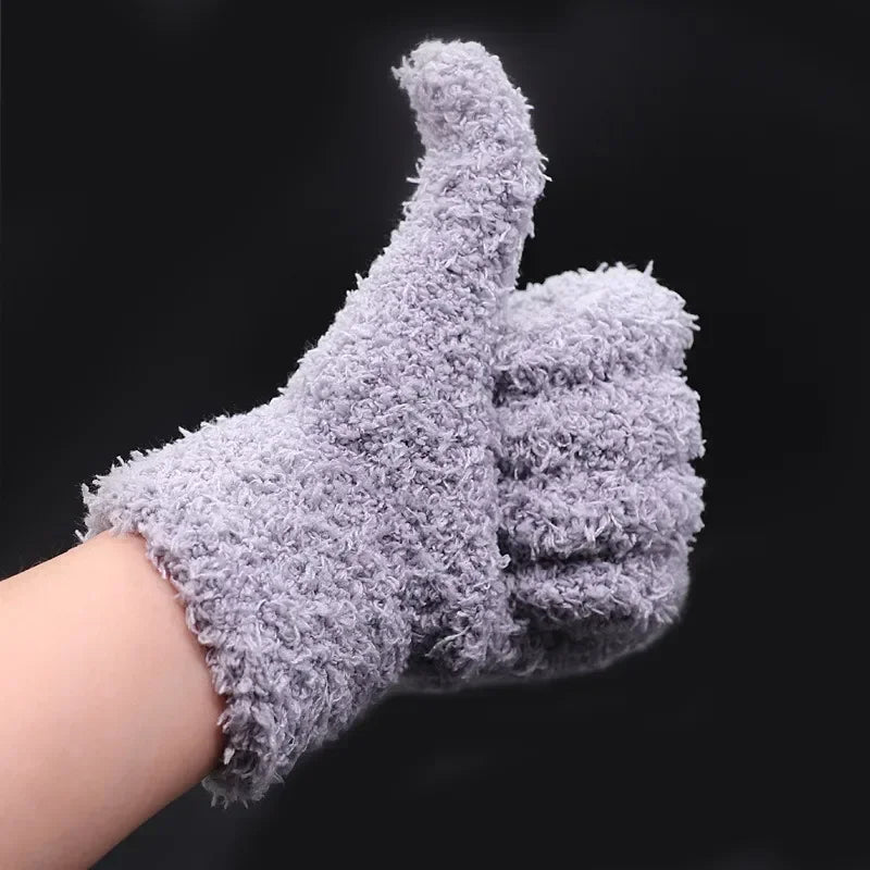 Superfine Coral Fleece Polishing Gloves – Walnut & Stone Patina Polishing Gloves SWANS