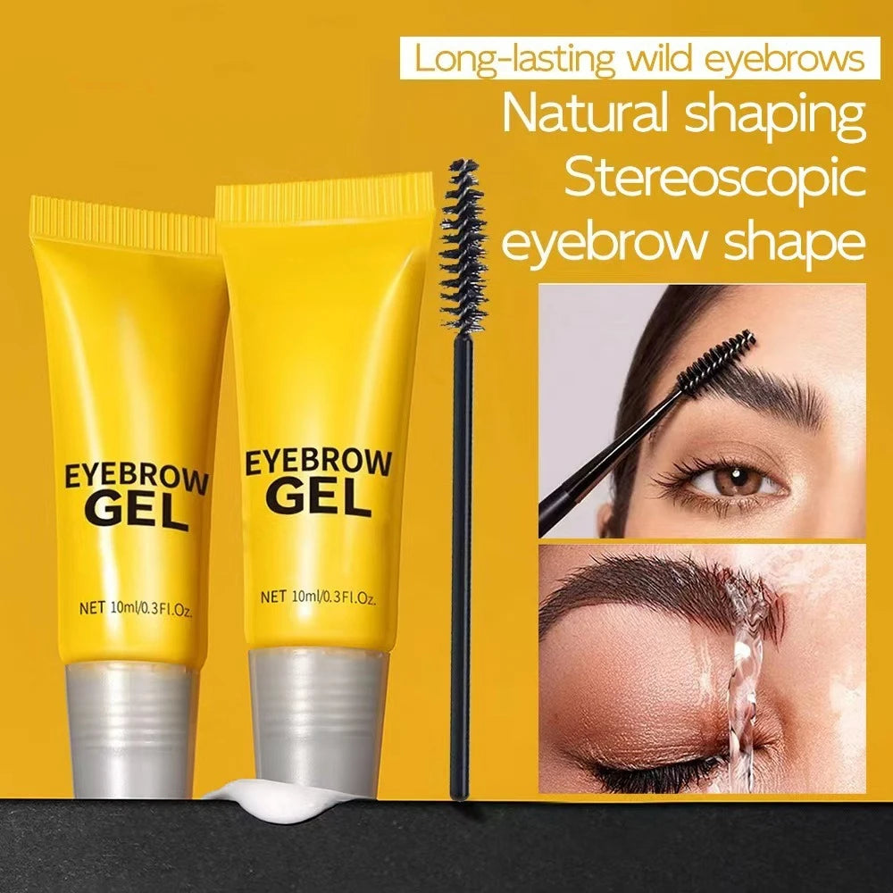 3-in-1 Colorless Eyebrow Gel – Waterproof Brow Fixer & Brush Eyebrow Gel SWANS