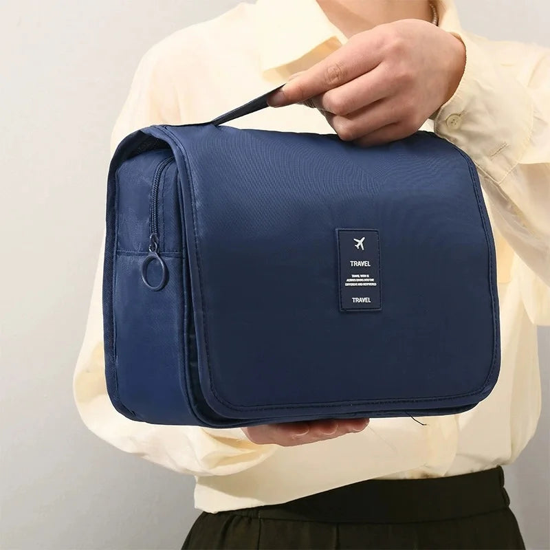 SWANS Hanging Travel Toiletry Bag – Water-Resistant Cosmetic Organizer Travel Toiletry Bag SWANS 1pcs navy blue