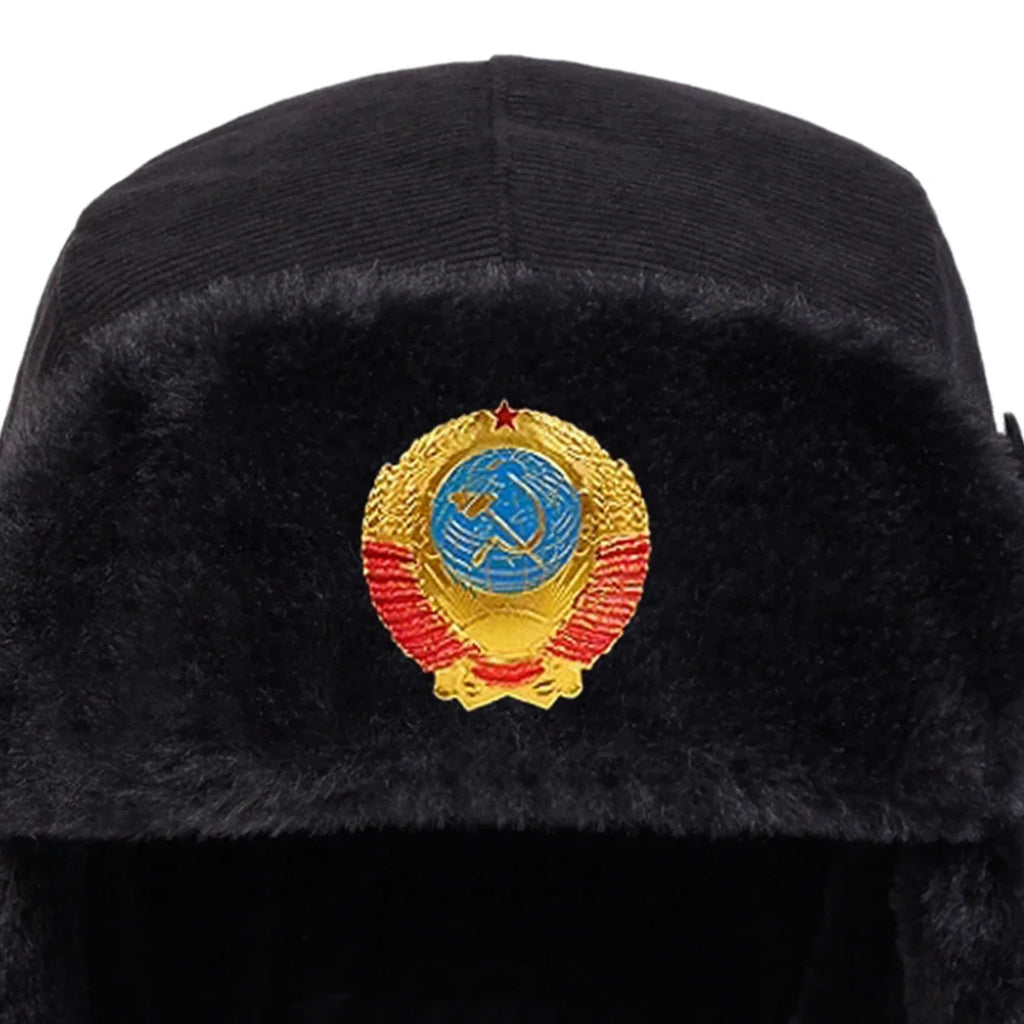Unisex Corduroy Earflap Bomber Hat – Winter Ski Snow Cap Winter Bomber Hat SWANS