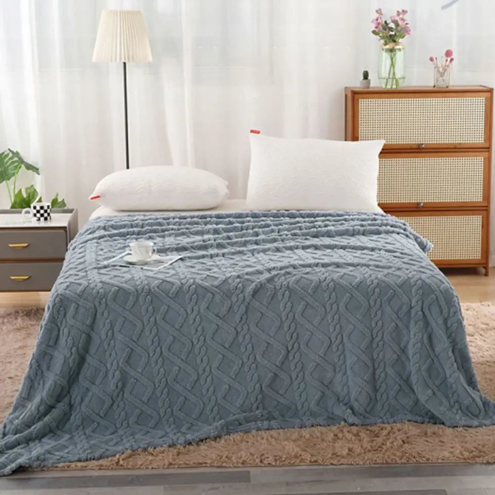 Flannel Fleece Throw Blanket – Soft Plush Couch & Bed 70×100cm Fleece Throw Blanket SWANS