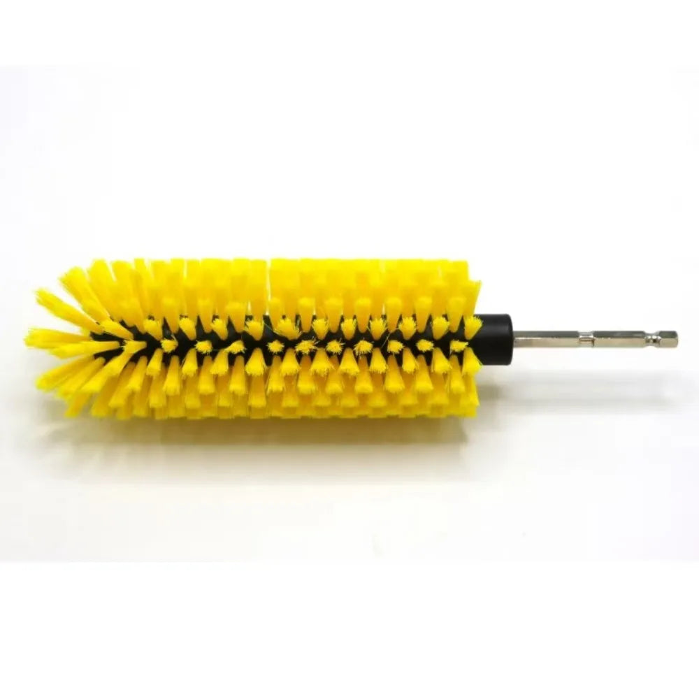 SWANS Nylon Drill Brush Attachment 1/4" Hex Power Scrubber Drill Cleaning Brush SWANS Yellow