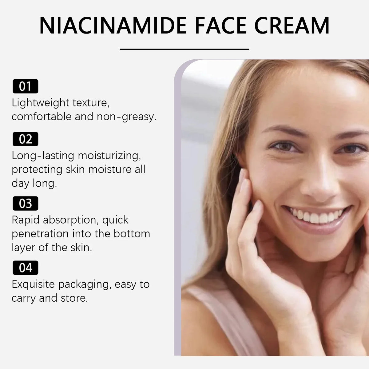 WIYUN Niacinamide Face Cream – Brighten & Moisturize 50g Brightening Face Cream SWANS
