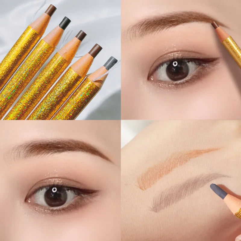 DANNYHOO 12-Pack Waterproof Eyebrow Pencil Set – 5 Shades Eyebrow Pencil Set SWANS