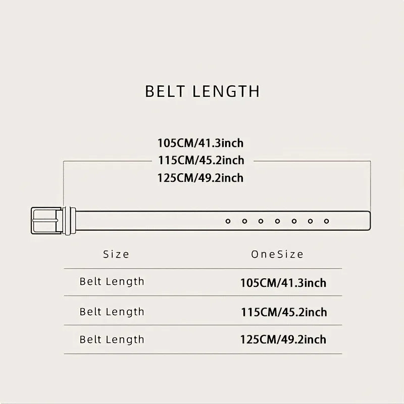 Men's Suede PU Belt – Retro Alloy Buckle | Casual Style Men's Fashion Belt SWANS