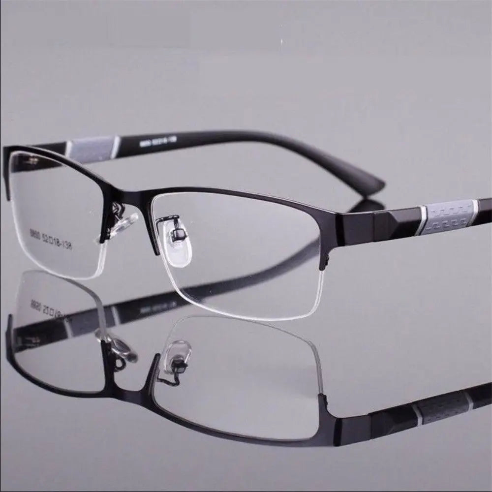 Anti Blue Light Reading Glasses Half Frame Metal +1.0–+4.0 Reading Glasses SWANS