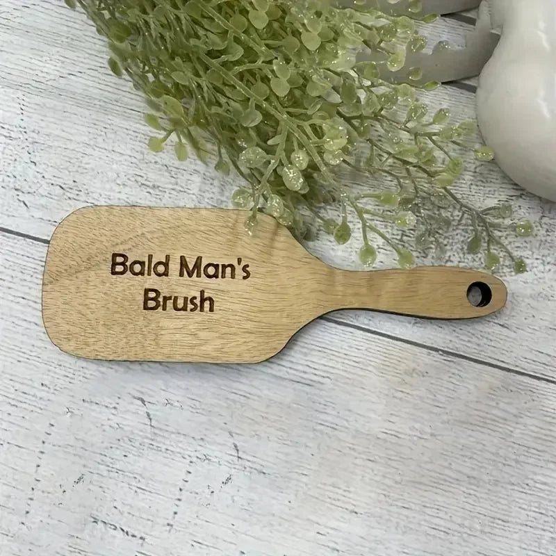 Wooden Gag Comb for Bald Men – Funny Novelty Prank Gift Novelty Gag Gift SWANS