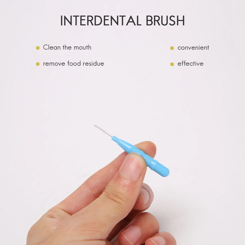 100-Pack Interdental Brushes – Soft Picks & Toothpick Cleaners Interdental Brush SWANS