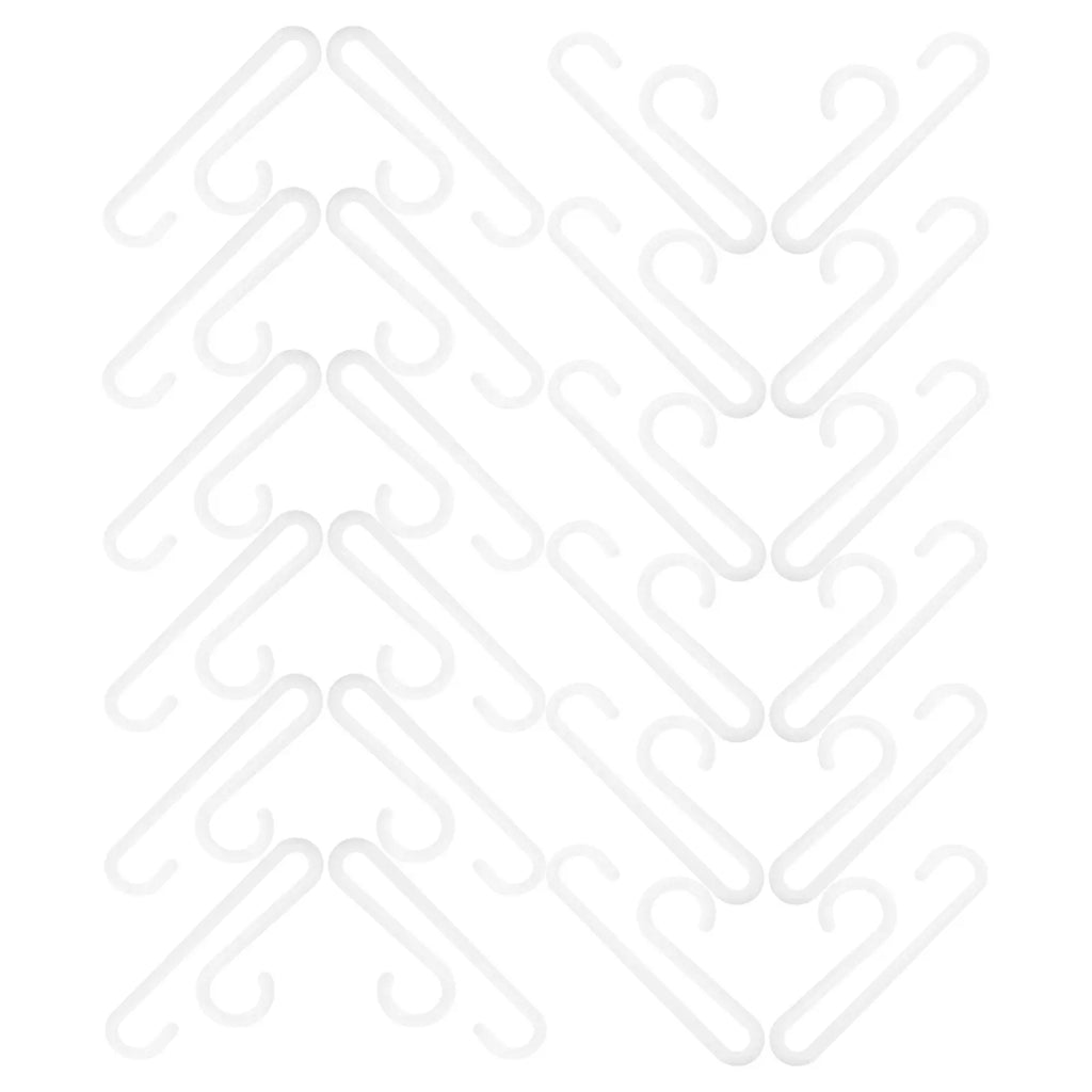 100-Pack Non-Slip Plastic Sock Hanger Display & Laundry Clips Sock Hanger Clips SWANS