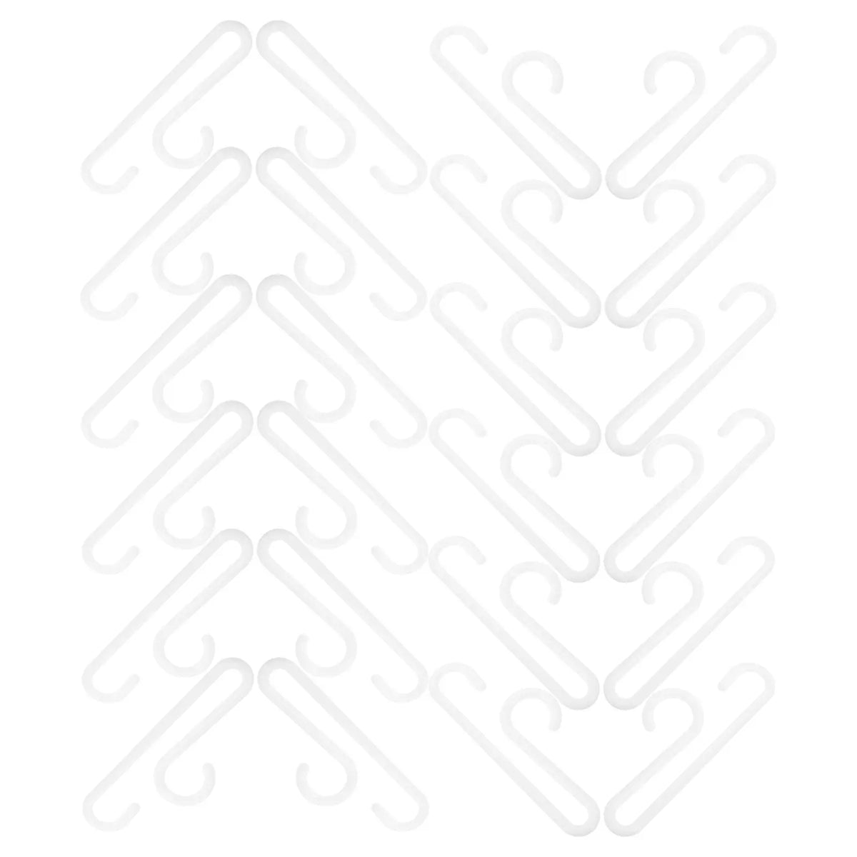 100-Pack Non-Slip Plastic Sock Hanger Display & Laundry Clips Sock Hanger Clips SWANS
