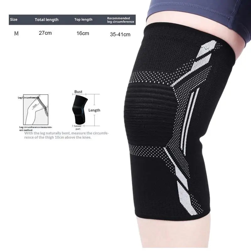 YOVIP Anti-Slip Silicone Knee Brace – Breathable Sport Support Knee Brace Sleeve SWANS M