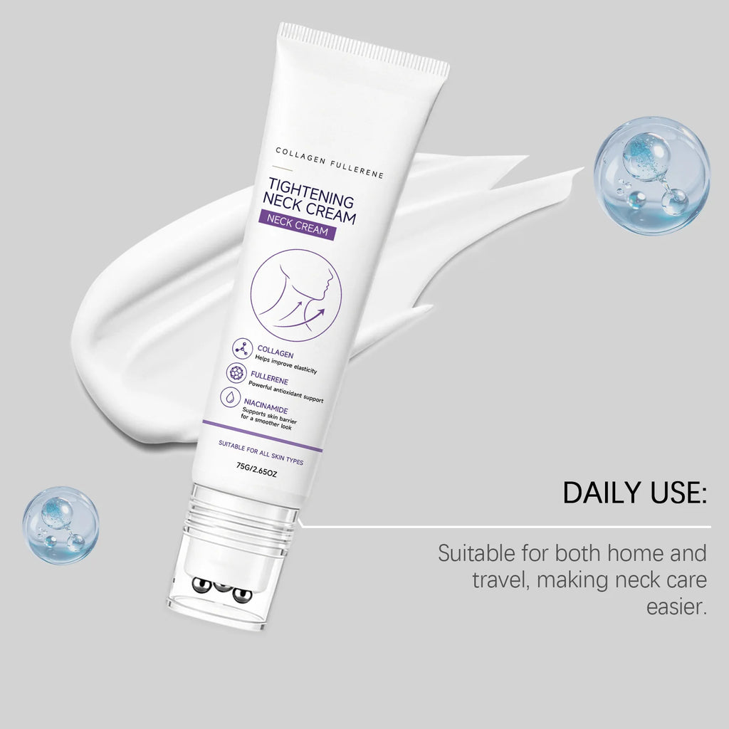 Firming Neck Cream with Massage Roller – Smooth & Moisturize Neck Firming Cream SWANS